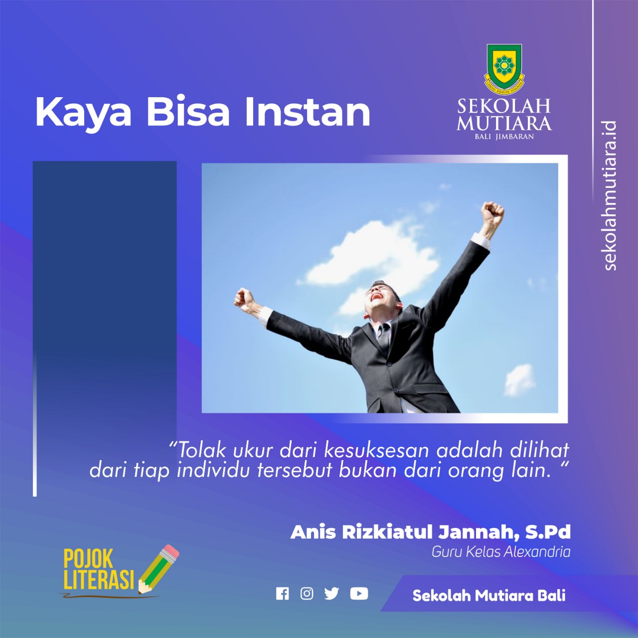 Kaya Bisa Instan, Tapi Sukses Tidak Bisa Instan