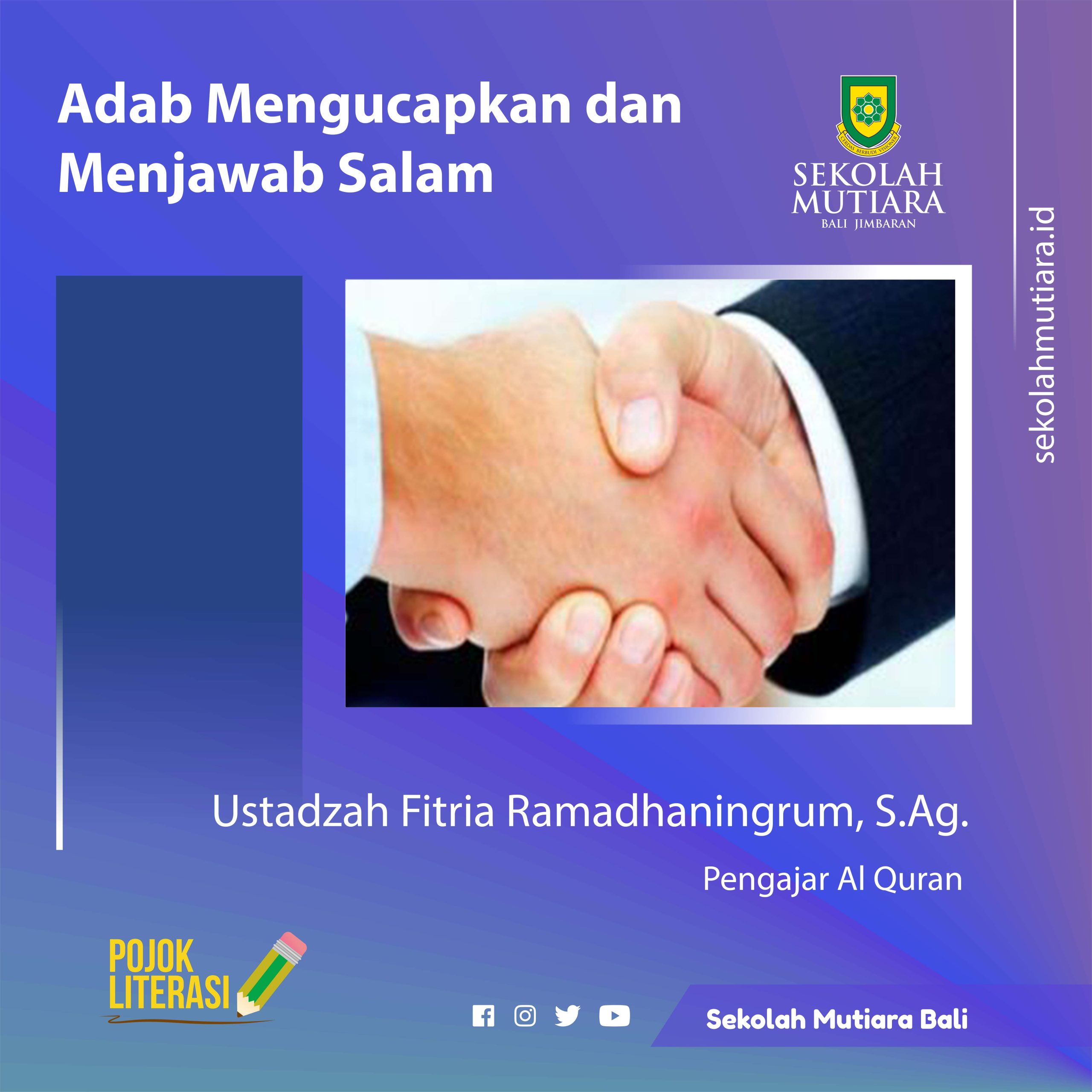 Adab Mengucapkan dan Menjawab Salam